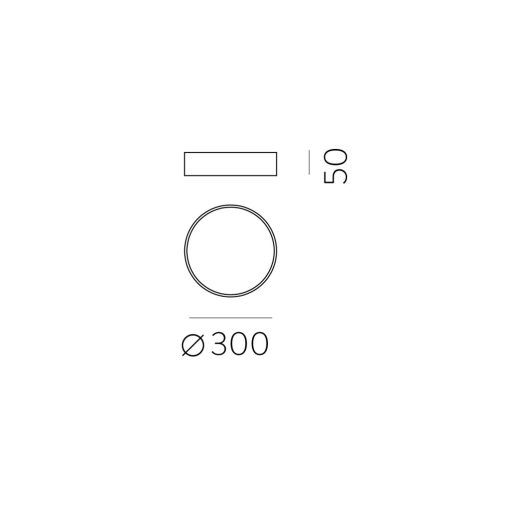 London Ceiling lamp 3760/30 Textured White, LED 17W 4000K 1270lm, CRI90 CL.I, Integrated LED