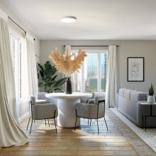 London Ceiling lamp 3760/40 Textured White, LED 22W 4000K 1679lm, CRI90 CL.I, Integrated LED, Casambi, ON-DEMAND **
