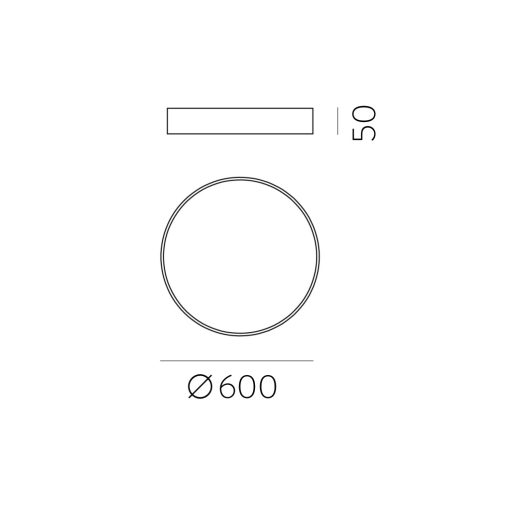 London Ceiling lamp 3760/60 Textured White, LED 42W 3000K 3208lm, CRI90 CL.I, Integrated LED, Casambi, ON-DEMAND **