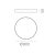   London Ceiling lamp 3760/80 Textured White, LED 72W 4000K 5497lm, CRI90 CL.I, Integrated LED