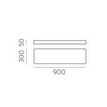 Turin Ceiling lamp 3761/90 Textured White, LED 36W 3000K 2748lm, CRI90 CL.I, Integrated LED