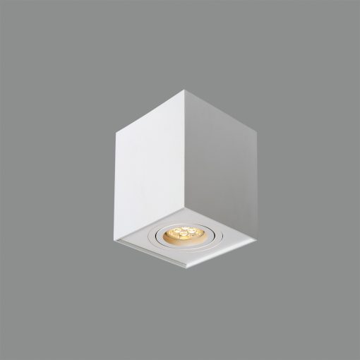 Carre Ceiling lamp 3762/10 Textured White, LED GU10 8W, CL.I, Adjustable