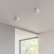 Carre Ceiling lamp 3762/10 Textured White, LED GU10 8W, CL.I, Adjustable