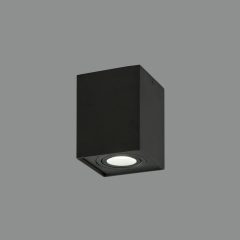   Carre Ceiling lamp 3762/10 Textured Black, LED GU10 8W, CL.I, Adjustable
