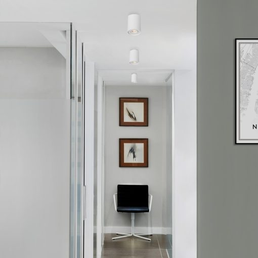 Sima Ceiling lamp 3763/10 Textured White, LED GU10 8W, CL.I, Adjustable