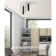 Zoom Ceiling lamp 3764/45 Textured Black, LED GU10 8W, CL.I