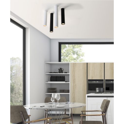 Zoom Ceiling lamp 3764/45 Textured Black, LED GU10 8W, CL.I