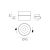   Mako Ceiling lamp 3843/9 Textured White, LED COB 20W 3000K 1875lm, CRI90 CL.I, Integrated LED, Adjustable