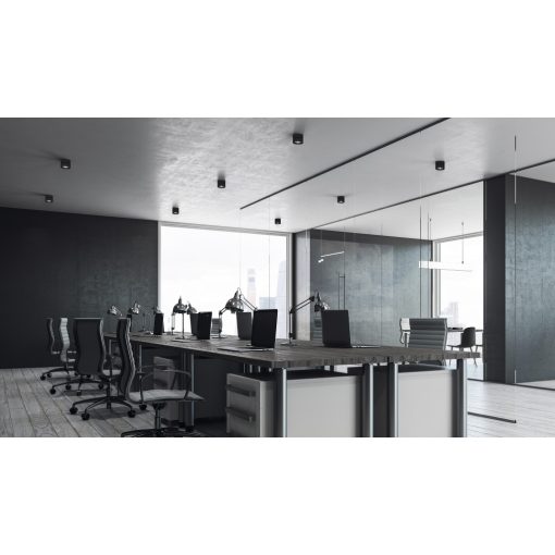 Mako Ceiling lamp 3843/9 Textured Black, LED COB 20W 3000K 1875lm, CRI90 CL.I, Integrated LED, Adjustable