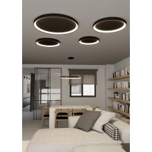 Grace Ceiling lamp 3848/78 Textured Black, LED 80W 6800lm, CRI90 CL.I, Integrated LED, Kelvin 2700K-3000K Slide Switch, Casambi, ON-DEMAND **