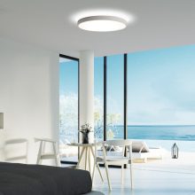 Lisboa Ceiling lamp 3851/60 Textured White, LED 60W 4000K 5490lm + 8W 4000K 735lm, CRI90 CL.I, Integrated LED, Casambi, ON-DEMAND **