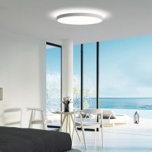 Lisboa Ceiling lamp 3851/80 Textured White, LED 80W 3000K 7320lm + 12W 3000K 915lm, CRI90 CL.I, Integrated LED