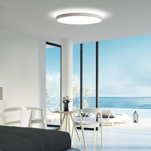 Lisboa Ceiling lamp 3851/80 Textured White, LED 80W 3000K 7320lm + 12W 3000K 915lm, CRI90 CL.I, Integrated LED