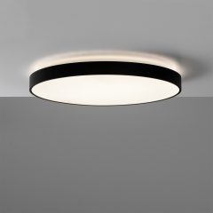   Lisboa Ceiling lamp 3851/80 Textured Black, LED 80W 3000K 7320lm + 12W 3000K 915lm, CRI90 CL.I, Integrated LED
