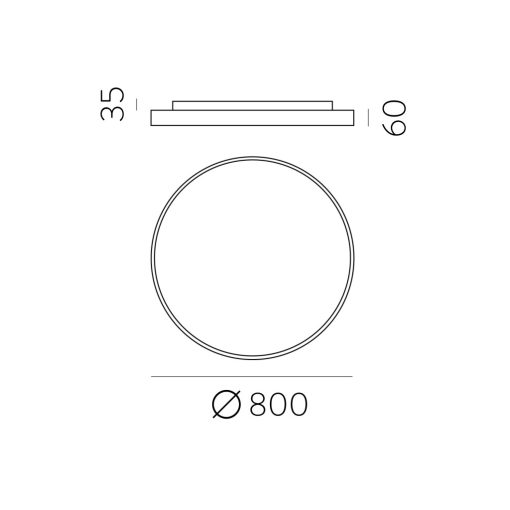 Lisboa Ceiling lamp 3851/80 Textured Black, LED 80W 3000K 7320lm + 12W 3000K 915lm, CRI90 CL.I, Integrated LED, Casambi, ON-DEMAND **