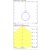   Lisboa Ceiling lamp 3851/80 Textured Black, LED 80W 3000K 7320lm + 12W 3000K 915lm, CRI90 CL.I, Integrated LED
