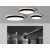   Lisboa Ceiling lamp 3851/80 Textured Black, LED 80W 4000K 7320lm + 12W 4000K 915lm, CRI90 CL.I, Integrated LED, Casambi, ON-DEMAND **