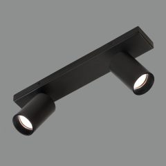   Gina Ceiling lamp 3874/R2 Textured Black, LED GU10 2x8W, CL.I, Adjustable
