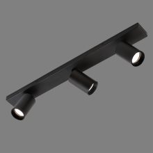 Gina Ceiling lamp 3874/R3 Textured Black, LED GU10 3x8W, CL.I, Adjustable