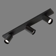   Gina Ceiling lamp 3874/R3 Textured Black, LED GU10 3x8W, CL.I, Adjustable