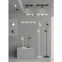 Gina Ceiling lamp 3874/R3 Textured Black, LED GU10 3x8W, CL.I, Adjustable