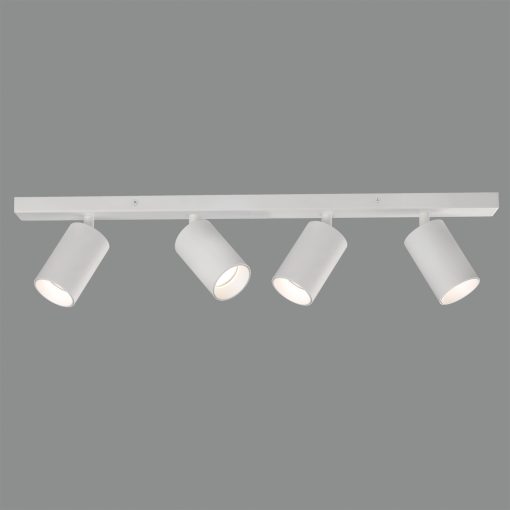Gina Ceiling lamp 3874/R4 Textured White, LED GU10 4x8W, CL.I, Adjustable