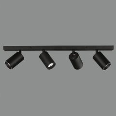   Gina Ceiling lamp 3874/R4 Textured Black, LED GU10 4x8W, CL.I, Adjustable