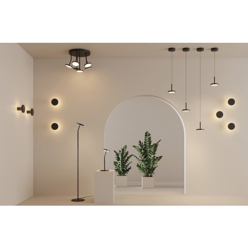 Corvus Ceiling lamp 3945 Textured Black, LED 6x7W 3000K 3660lm, CRI90 CL.I, Integrated LED