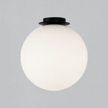 Parma Ceiling lamp 3946/30 IP Matt Black/Opal, LED E27 15W, CL.II IP44