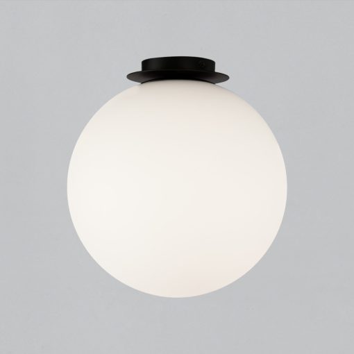 Parma Ceiling lamp 3946/30 IP Matt Black/Opal, LED E27 15W, CL.II IP44
