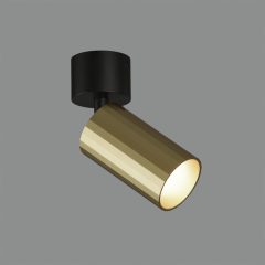  Modrian Spotlight 3951/10 Black/Tech Gold, LED GU10 8W, CL.I, Adjustable