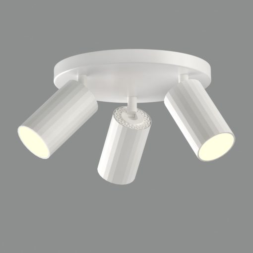 Modrian Ceiling lamp 3951/P3 White, LED GU10 3x8W, CL.I, Adjustable