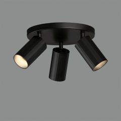   Modrian Ceiling lamp 3951/P3 Black, LED GU10 3x8W, CL.I, Adjustable