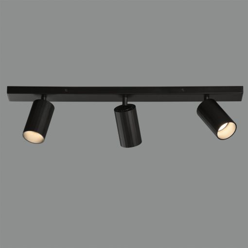 Modrian Ceiling lamp 3951/R3 Black, LED GU10 3x8W, CL.I, Adjustable