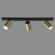 Modrian Ceiling lamp 3951/R3 Tech Gold/Black, LED GU10 3x8W, CL.I, Adjustable