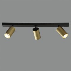   Modrian Ceiling lamp 3951/R3 Tech Gold/Black, LED GU10 3x8W, CL.I, Adjustable