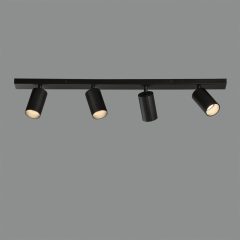   Modrian Ceiling lamp 3951/R4 Black, LED GU10 4x8W, CL.I, Adjustable