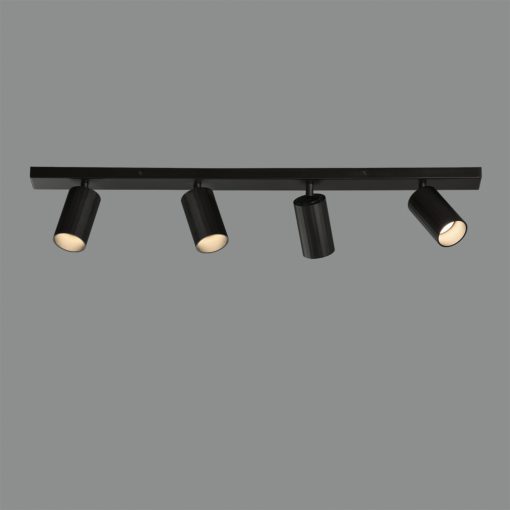 Modrian Ceiling lamp 3951/R4 Black, LED GU10 4x8W, CL.I, Adjustable