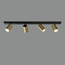 Modrian Ceiling lamp 3951/R4 Tech Gold/Black, LED GU10 4x8W, CL.I, Adjustable