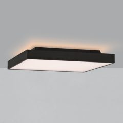   Oporto Ceiling lamp 3973/60 Textured Black, LED 65W 6000lm + 9W 760lm, CRI90 CL.I, Integrated LED, Kelvin 2700K-3000K Slide Switch, Microplasmic Diffuser