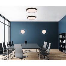 Roma Ceiling lamp 3974/40 Textured White, LED 40W 2800lm + 5W 500lm, CRI90 CL.I, Integrated LED, Kelvin 2700K-3000K Slide Switch, Microplasmic Diffuser