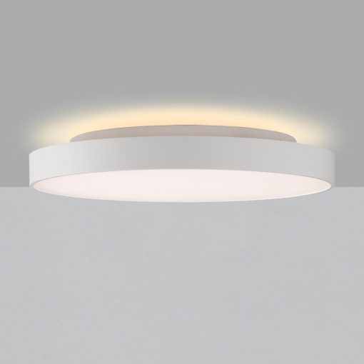 Roma Ceiling lamp 3974/60 Textured White, LED 65W 6000lm + 9W 760lm, CRI90 CL.I, Integrated LED, Kelvin 2700K-3000K Slide Switch, Microplasmic Diffuser
