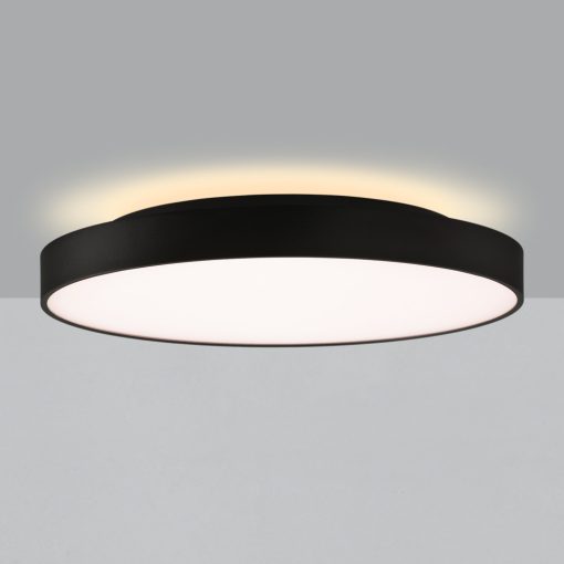 Roma Ceiling lamp 3974/60 Textured Black, LED 65W 6000lm + 9W 760lm, CRI90 CL.I, Integrated LED, Kelvin 2700K-3000K Slide Switch, Microplasmic Diffuser