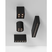 Invisible Ceiling lamp 3980/70 Circular Textured Black, LED 9W 3000K 680lm, CRI90 CL.I, Integrated LED
