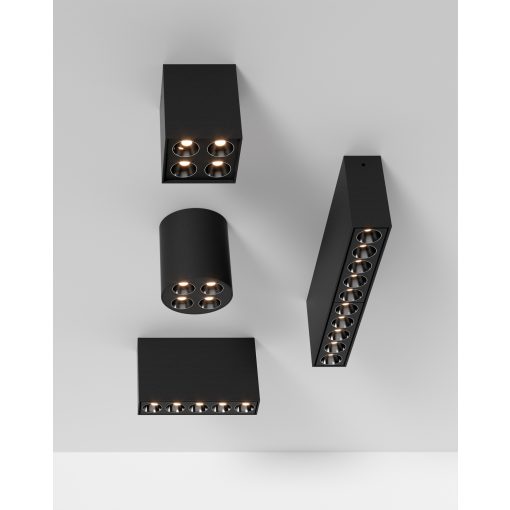Invisible Ceiling lamp 3980/70 Circular Textured Black, LED 9W 3000K 680lm, CRI90 CL.I, Integrated LED