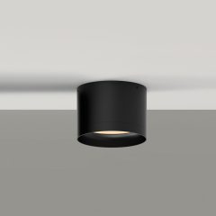  Tech Ceiling lamp 3987/10 Textured Black, LED 9W 3000K 1280lm, CRI90 CL.I IP44, Integrated LED, Microplasmic Diffuser