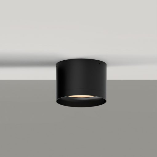 Tech Ceiling lamp 3987/10 Textured Black, LED 9W 3000K 1280lm, CRI90 CL.I IP44, Integrated LED, Microplasmic Diffuser
