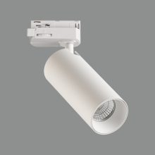 Budelli Track light 4116/5 Textured White, LED GU10 8W, CL.I, Adjustable, Universal Three-Phase