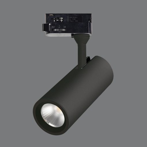 Isquia Track light 4117/6 Textured Black, LED COB 13W 3000K 1200lm, CRI95 CL.I, Adjustable, Universal Three-Phase