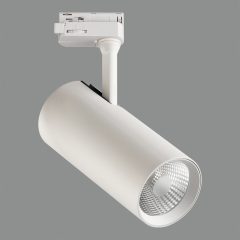   Isquia Track light 4117/9 Textured White, LED COB 27W 3000K 2625lm, CRI95 CL.I, Adjustable, Universal Three-Phase